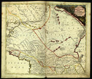 Карта Кубани, 1745 год старинная