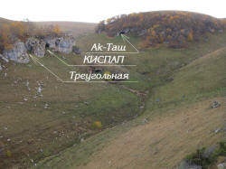 Расположение пещеры КИСПАП