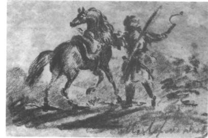 Горец. Рис. М. Ю. Лермонтова.