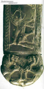 Конец ножен меча. Деталь. Келермесский курган М 1, 1903. Эрмитаж