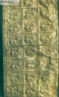 Пластина, служившая обивкой горита. Келермесский курган № 4, 1903. Эрмитаж